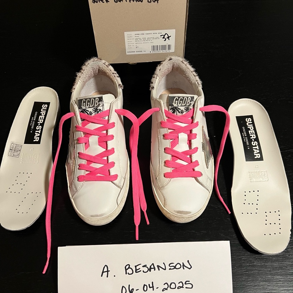 Golden Goose Superstar Sneakers Sz 37